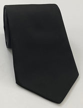 ブラックサテンシルクネクタイ ISAT-5